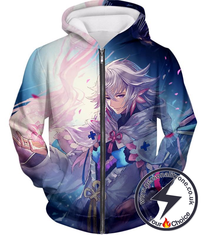 Fate Stay Night Handsome Grand Order Caster Merlin Zip Up Hoodie